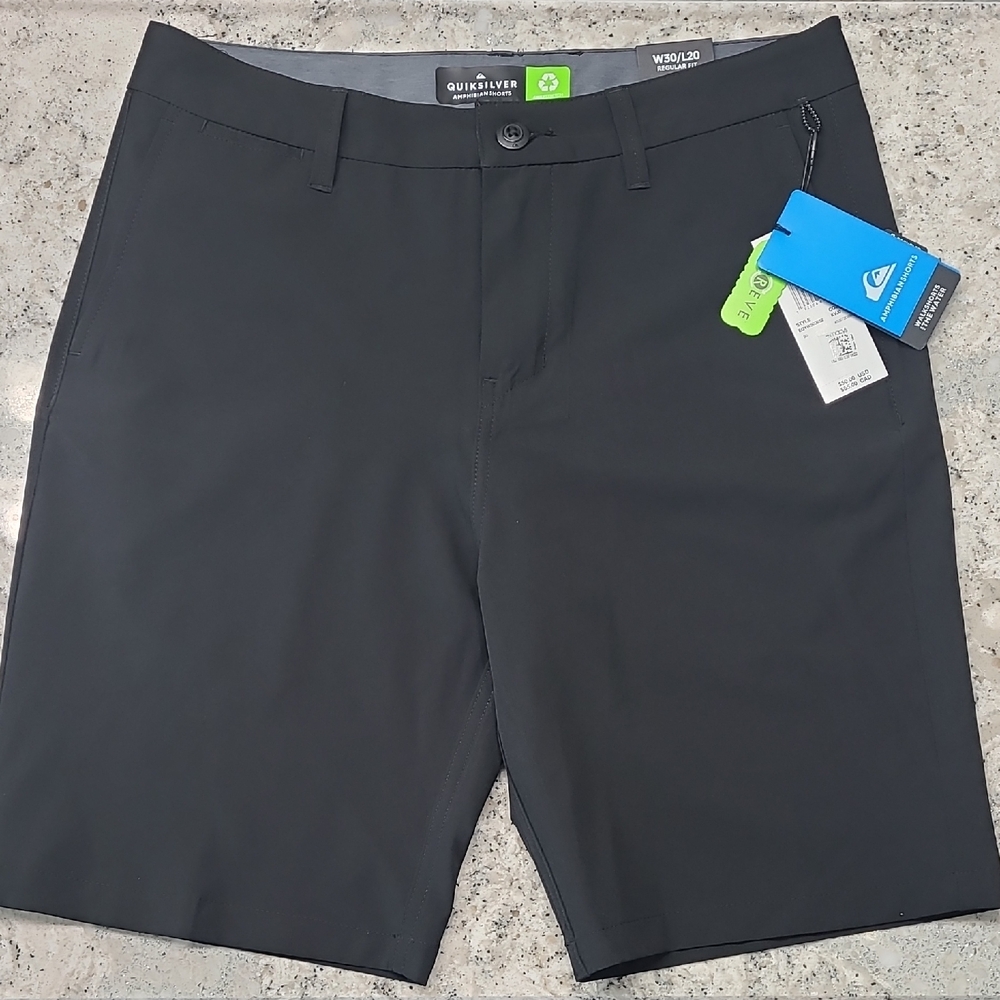 Quiksilver Men's Dark Charcoal Hybrid Shorts